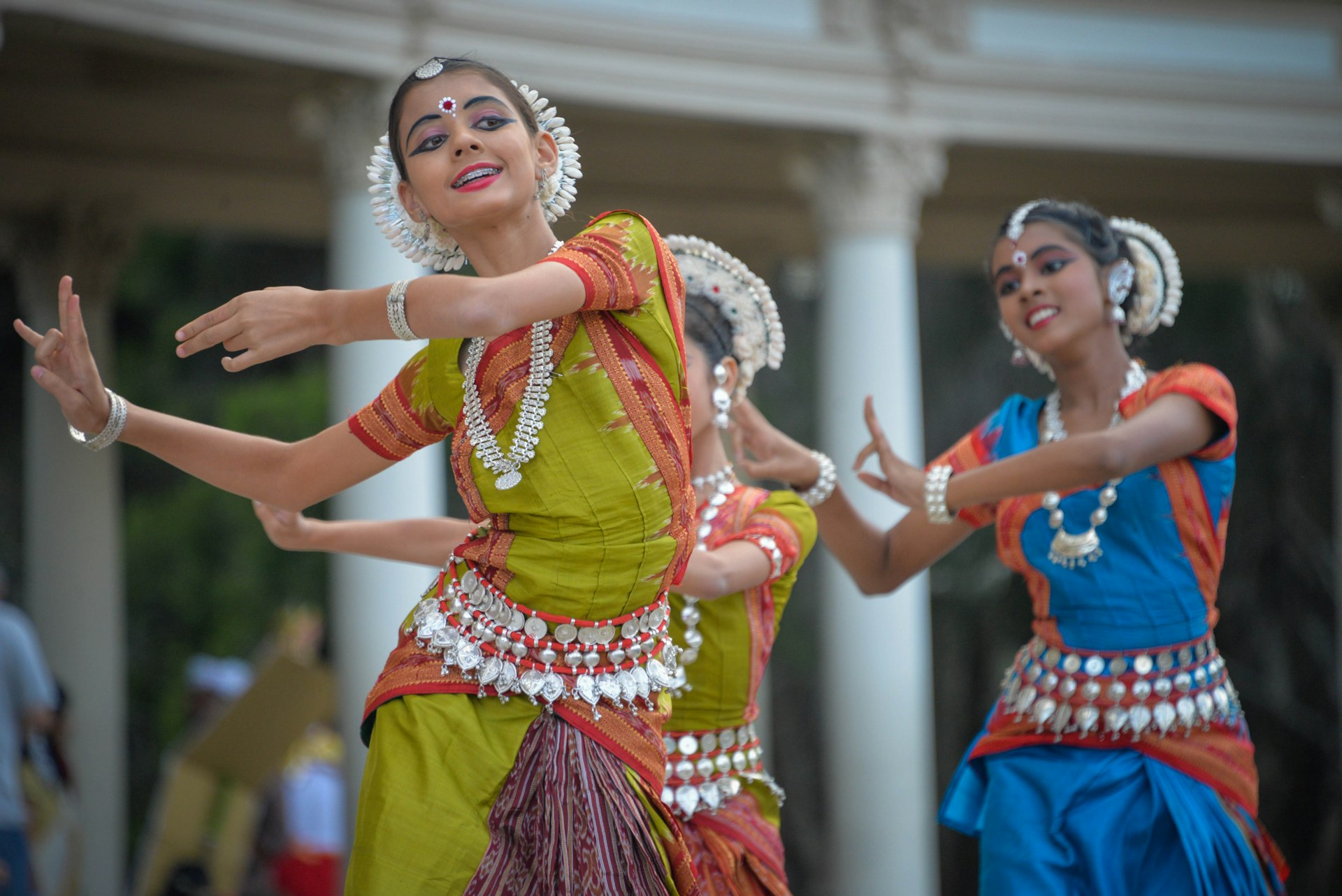 Dancers performing a traditional Indian dance